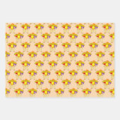 アヒル&バカラフルウンズ子ども誕生日 ラッピングペーパーシート (正面2)