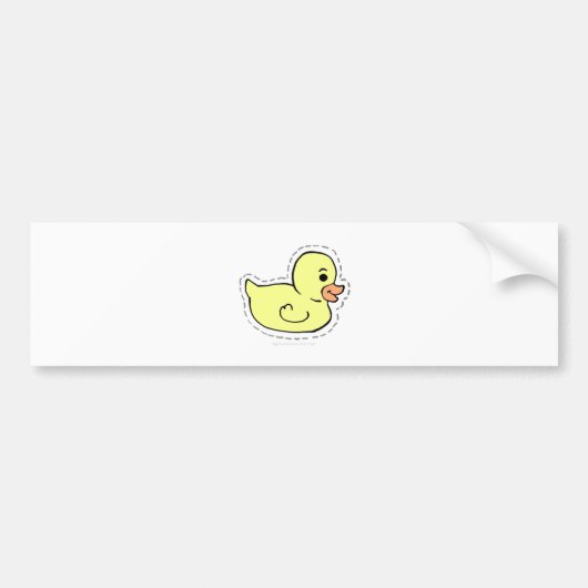 アヒル バンパーステッカー (正面)