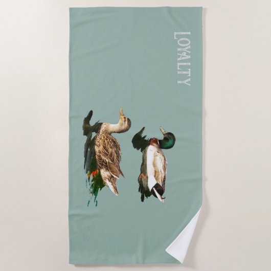 アヒル ビーチタオル (正面)