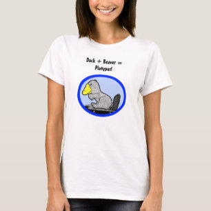 アヒル + ビーバー= Platypus! Tシャツ