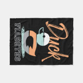 アヒル・フィアベット フリースブランケット (正面(横))