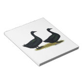 アヒル：ブラックカイガス ノートパッド (アングル)