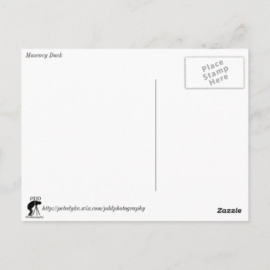 アヒル ポストカード (裏面)