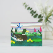 アヒル ポストカード (スタンド正面)