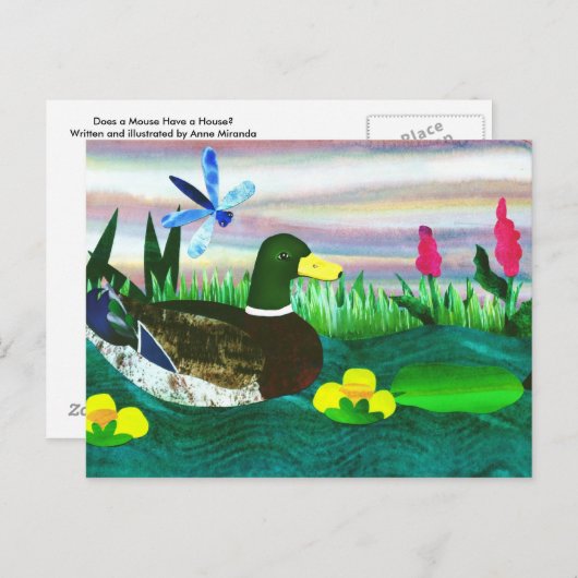 アヒル ポストカード (正面/裏面)