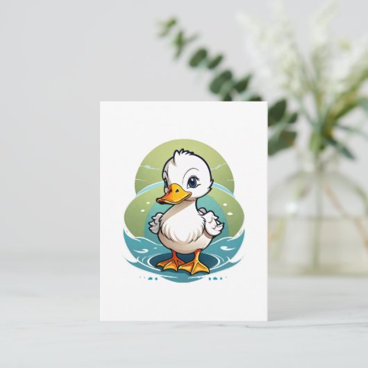 アヒル ポストカード (スタンド正面)