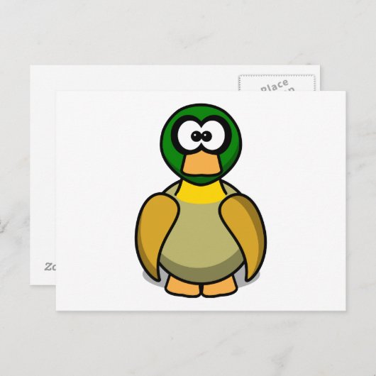 アヒル ポストカード (正面/裏面)