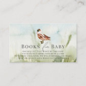 アヒル/マラード水彩フィールドベビーブックリクエスト エンクロージャーカード (正面)
