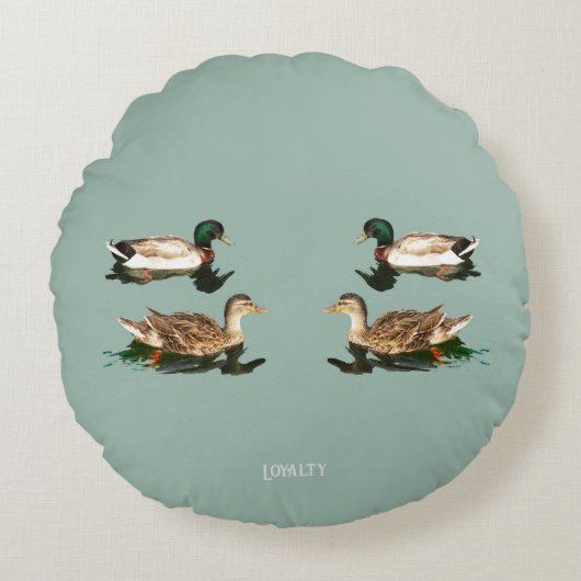 アヒル ラウンドクッション (正面)