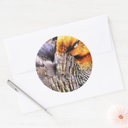 アヒル ラウンドシール (封筒)