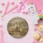 アヒル - ラウンドペーパープレート ペーパープレート (パーティー)