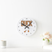 アヒル ラウンド壁時計 (ホーム)