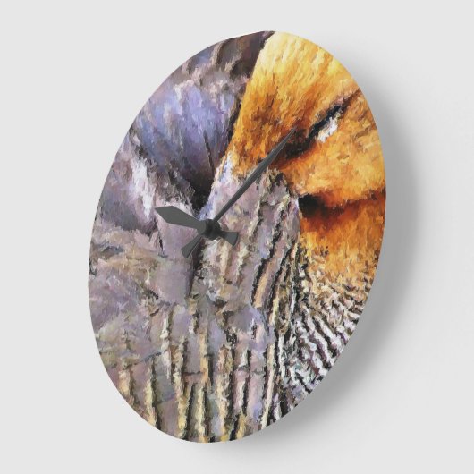 アヒル ラージ壁時計 (傾斜)