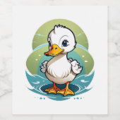 アヒル ワインラベル (シングルラベル)