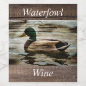 アヒル ワインラベル (シングルラベル)