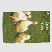 アヒル，住む，牧草地，動物，農場，田舎暮らし， g ゴルフタオル (横)