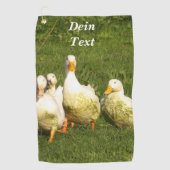 アヒル，住む，牧草地，動物，農場，田舎暮らし， g ゴルフタオル (正面)