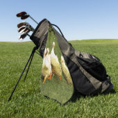 アヒル，住む，牧草地，動物，農場，田舎暮らし， g ゴルフタオル (グリーン)