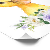 アヒル，家畜，紫色の花男女兼用, フォトプリント            (角)