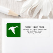 アヒル – 差出人住所ラベル ラベル (インサイチュ)