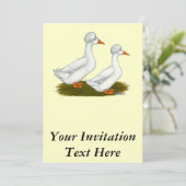 アヒル：白いクリステッド 招待状 (スタンド正面)