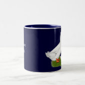 アヒル: 白いPekins ツートーンマグカップ (中央)