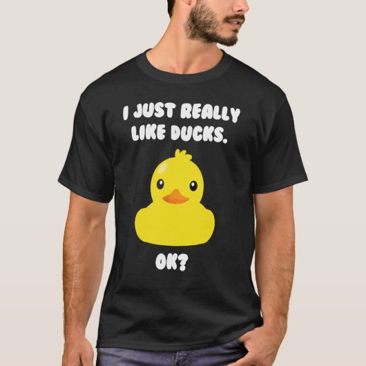 アヒル – 私は本当にアヒルが好き2 Tシャツ (正面)
