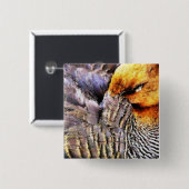 アヒル 缶バッジ (正面&裏面)