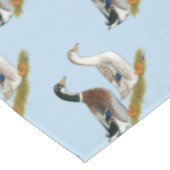 アヒル:  銀製のAppleyard テーブルクロス (アングル)