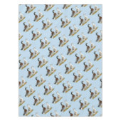 アヒル:  銀製のAppleyard テーブルクロス (正面)