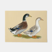 アヒル:  銀製のAppleyard ドアマット (正面)