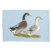 アヒル: 銀製のAppleyard 枕カバー (正面)