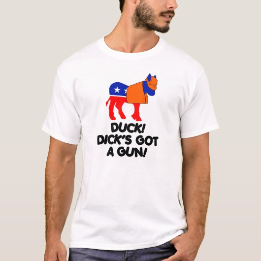 アヒル!  銃得られるディック! Tシャツ (正面)
