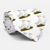 アヒル:  頂点に達する白 ネクタイ (ロール)