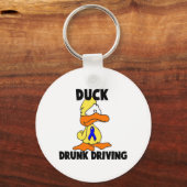 アヒル 飲酒運転 キーホルダー (正面)