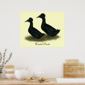 アヒル：黒いクリステッド ポスター (キッチン)