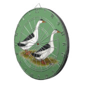 アヒル：黒いマグパイ ダーツボード (正面右)