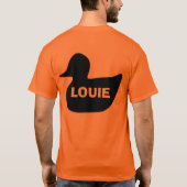 アヒル、LOUIE Tシャツ (裏面)
