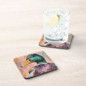 アヒル!- Mallard モダン Duck Art Coasters コースター (右側)