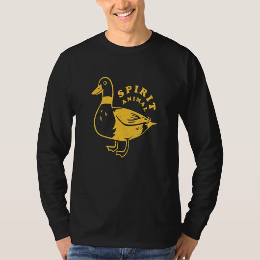 アヒル – Spirit Animal Cute クール Duck Owner Tシャツ (正面)