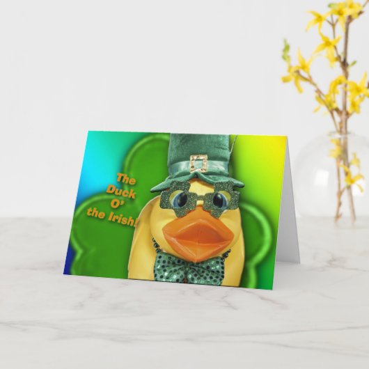 アヒルOアイルランド人! カード (黄色い花)