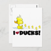 アヒルTシャツとギフトが大好き ポストカード (正面/裏面)