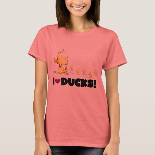 アヒルTシャツとギフトが大好き Tシャツ (正面)