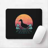 アヒルVaporwave Aestic 80sファーム動物農家ギフト マウスパッド (マウス)