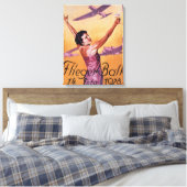 アビエーションショーアットホテルワグナープロモポスター キャンバスプリント (インサイチュ (寝室))