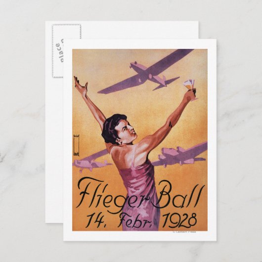 アビエーションショーアットホテルワグナープロモポスター ポストカード (正面/裏面)