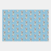 アビエータウルフストライプの、バルーン ラッピングペーパーシート (正面)