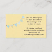 アビエータウルフ赤ちゃんシャワーベビー 名刺 (裏面)