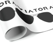 アビエータサングラスシルエット ラッピングペーパー (ロールコーナー)