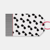 アビエータサングラスパターンパイロット飛んでいる飛行機 ギフトタグ (正面(横))